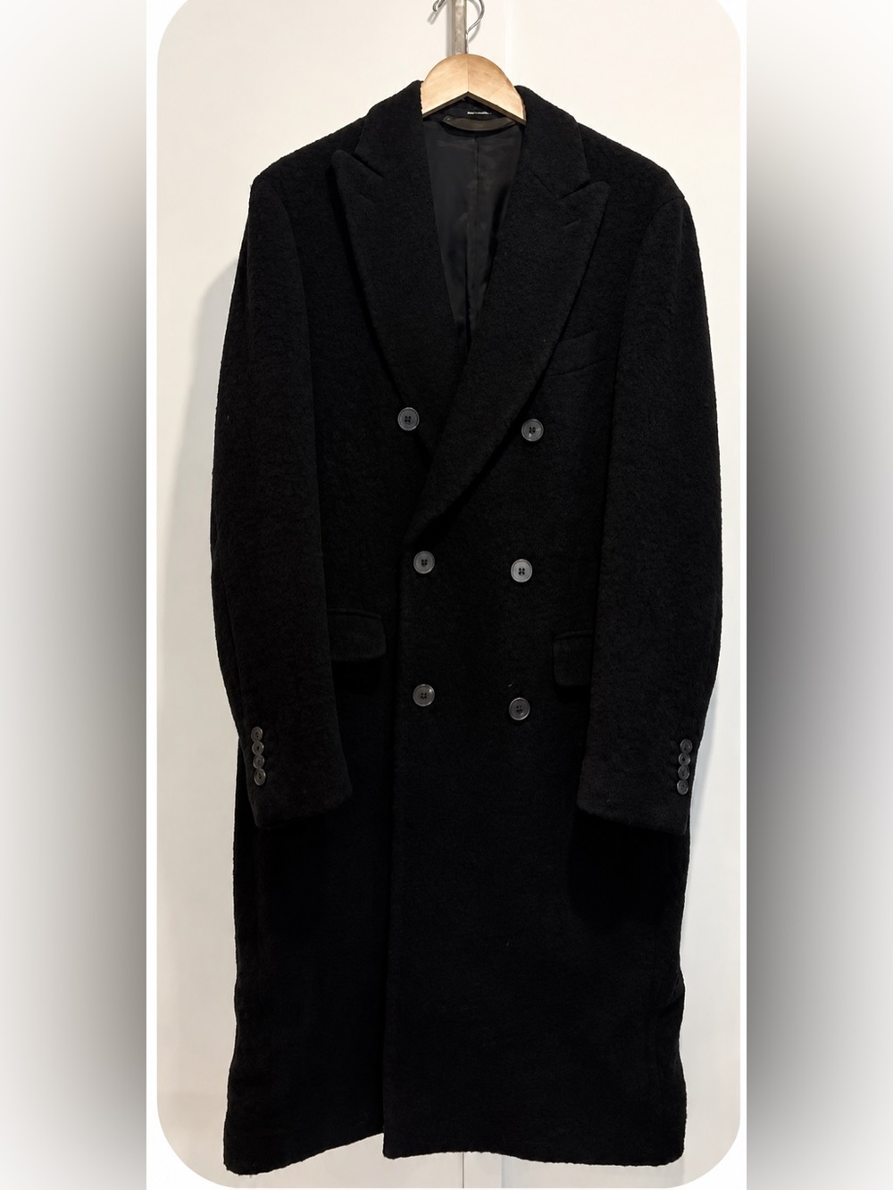 Todd Snyder Black Double-Breasted Trench Coat